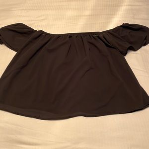 Black sheer off the shoulder top